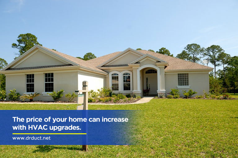 The price of your home can increase with HVAC upgrades.