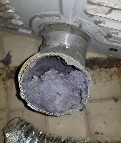 Dryer Vent Clogged with Lint